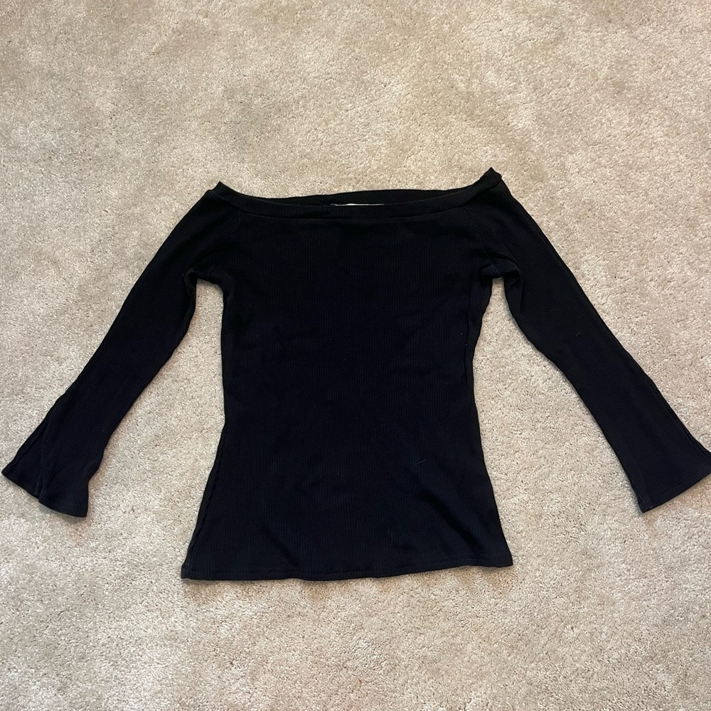 Davi & Dani off the shoulder black top
